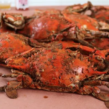 One Dozen Male Smoked Crabs
