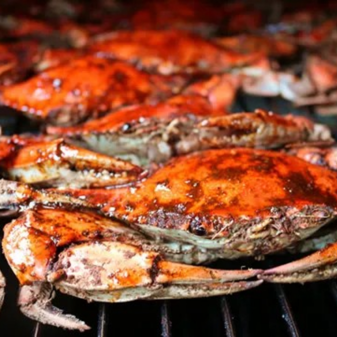 One Dozen Male Smoked Crabs